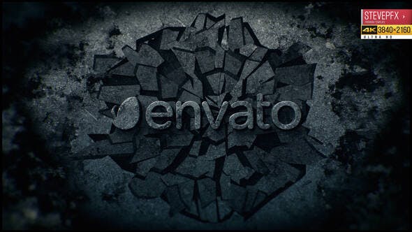 Breaking a Stone Wall |Rock Logo - Videohive 24477896 Download