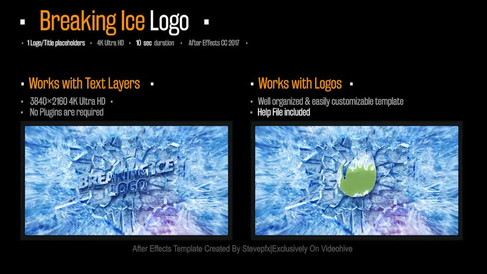 Breaking Ice Logo Videohive 29459656 After Effects Image 1