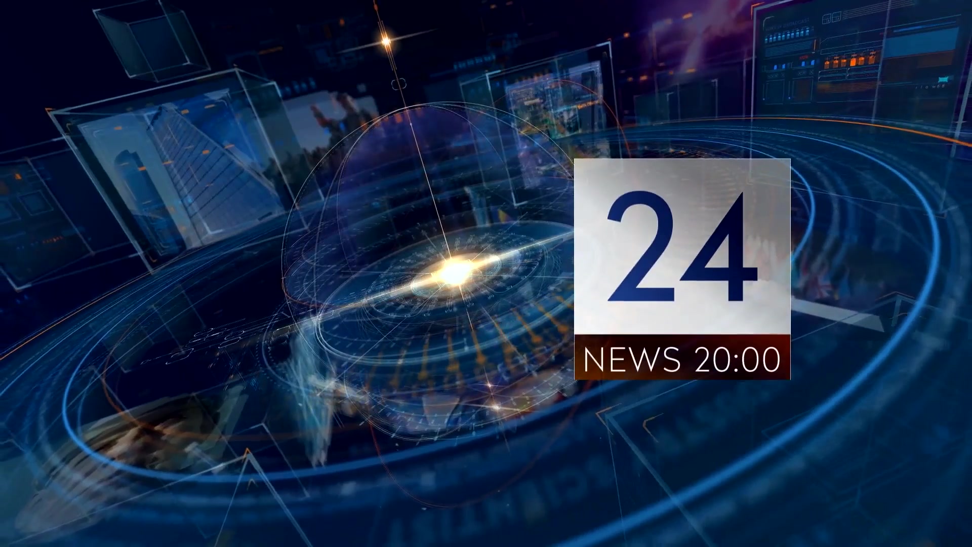 Breaking NEWS 24 TV Broadcast Package/ Business and Political Summit/ Glass Cube Intro/ HUD UI Text Videohive 14273486 After Effects Image 5