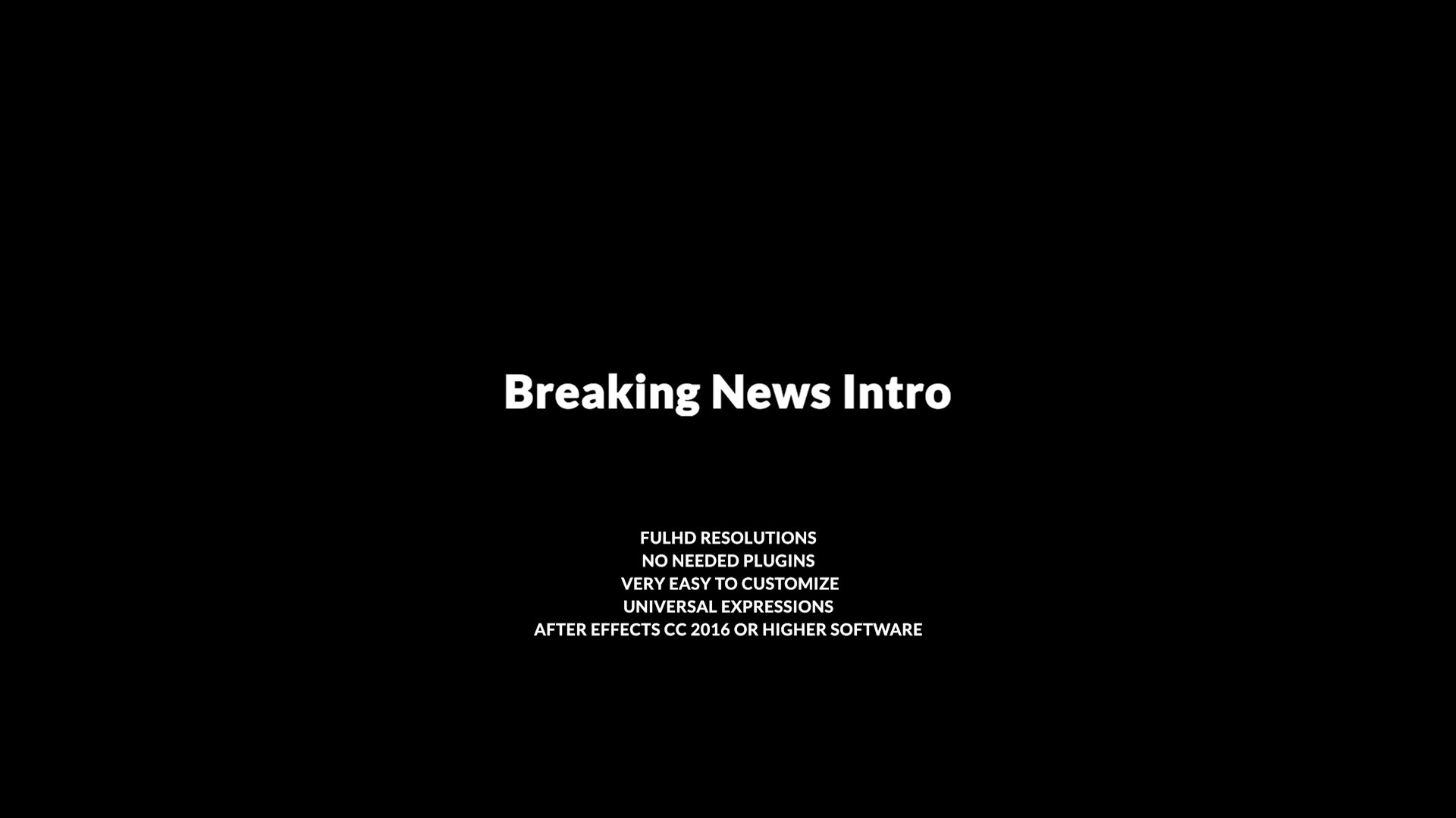 Breaking News Intro Videohive 36719551 After Effects Image 2