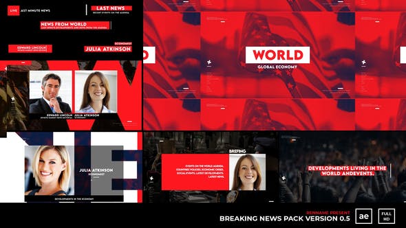 Breaking News Pack V 0.5 - Videohive Download 27929468