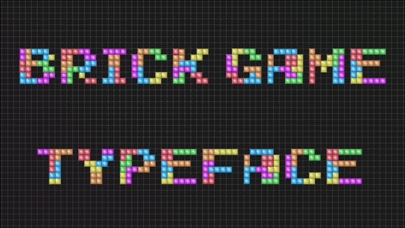 Brick Game Typeface | After Effects Template - Videohive 23452386 Download