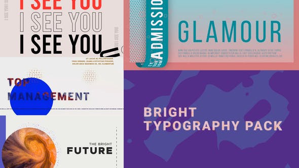 Bright Typography Pack - 28530303 Download Videohive