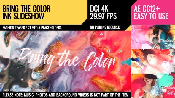 Bring the Color (4K Ink Slideshow) - Download Videohive 23325280