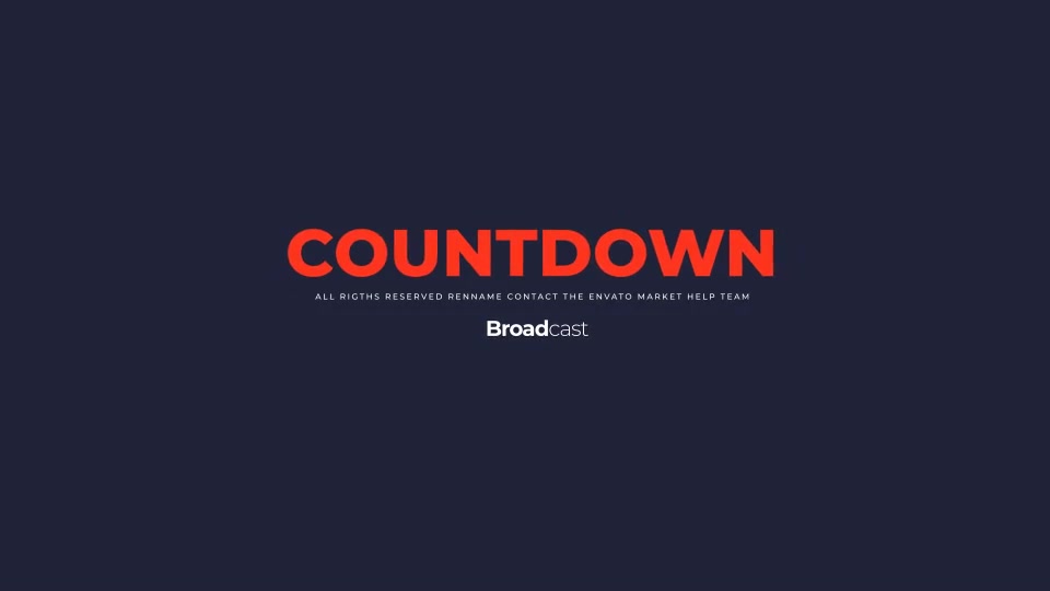 Broadcast Countdown Version 0.3 Videohive 26080594 After Effects Image 7
