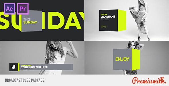 Broadcast Cube Package - Download Videohive 9689632