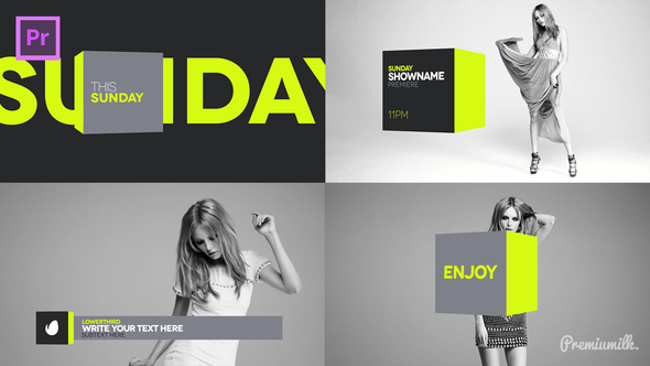 Broadcast Cube Package Essential Graphics | Mogrt - Download Videohive 21586403