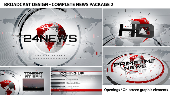 Broadcast Design Complete News Package 2 - Download Videohive 2452976