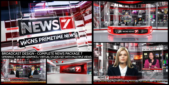 Broadcast Design Complete News Package 7 - Download Videohive 10533381