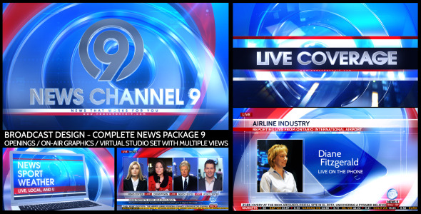 Broadcast Design Complete News Package 9 - Download Videohive 12909717