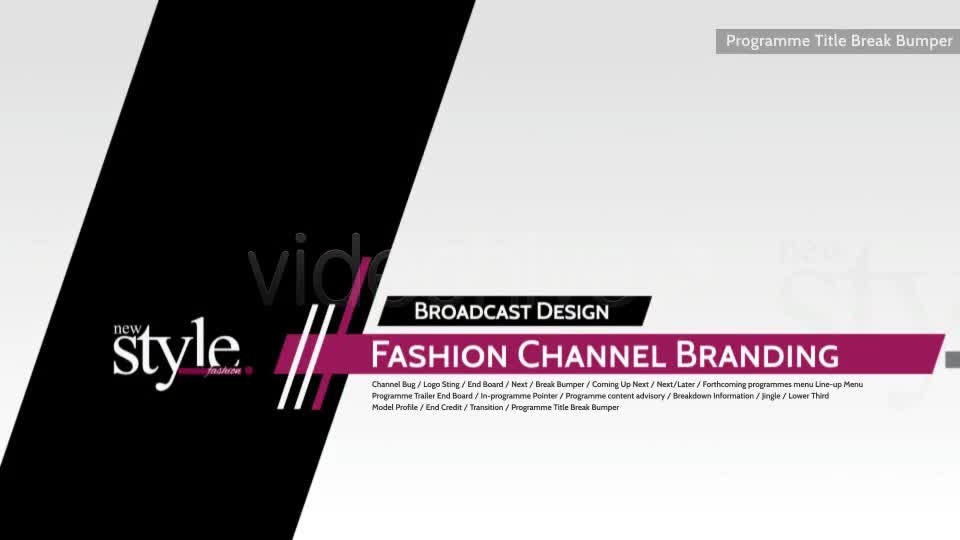 Broadcast Design Fashion TV Channel Package - Download Videohive 5165502