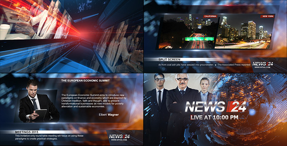 Broadcast Design News 24 Package - Download Videohive 11719046
