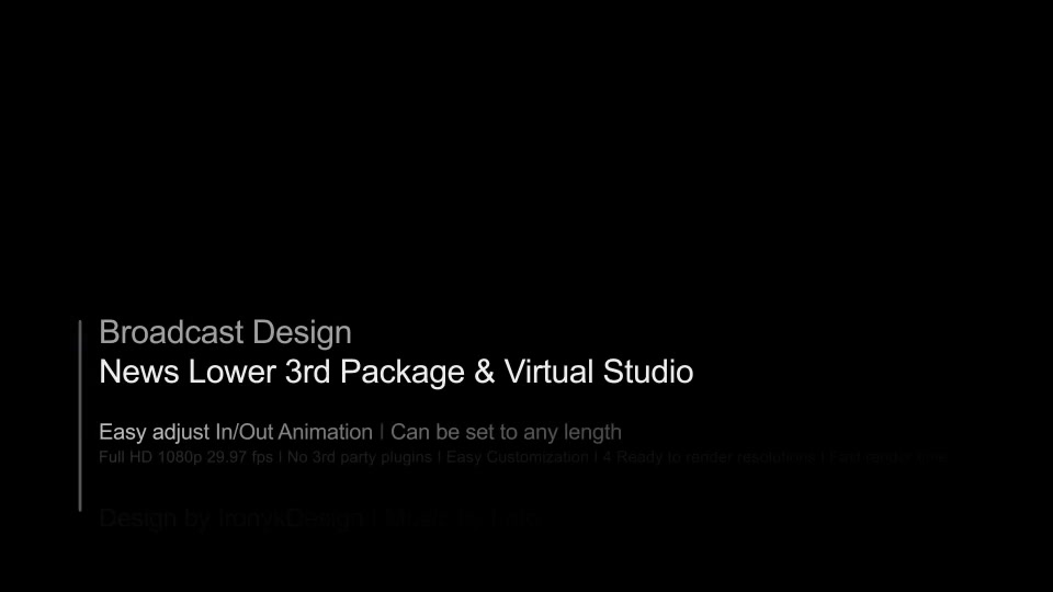 Broadcast Design News Lower 3rd And Virtual Studio - Download Videohive 11222010