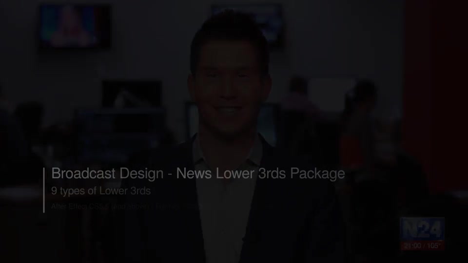 Broadcast Design News Lower 3rds Package V4 - Download Videohive 15688196