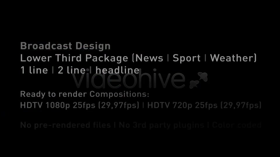 Broadcast Design News Lower Third Package - Download Videohive 547899