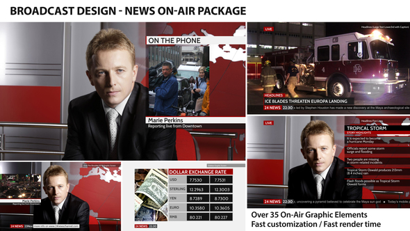 Broadcast Design News On Air Package - Download Videohive 4410055