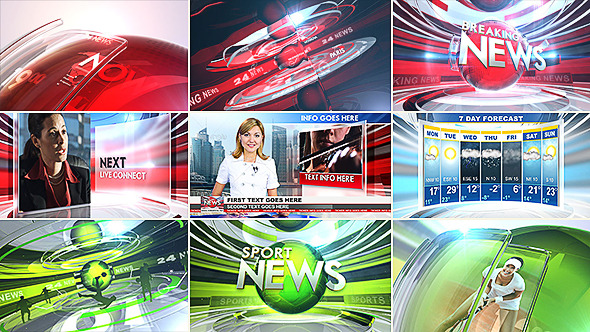 news graphics package after effects free download