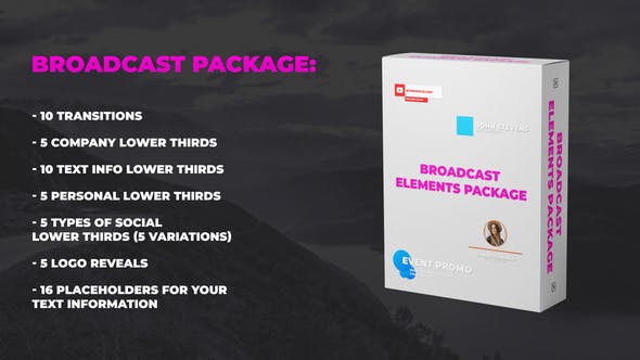 Broadcast Elements Package - 23821553 Download Videohive
