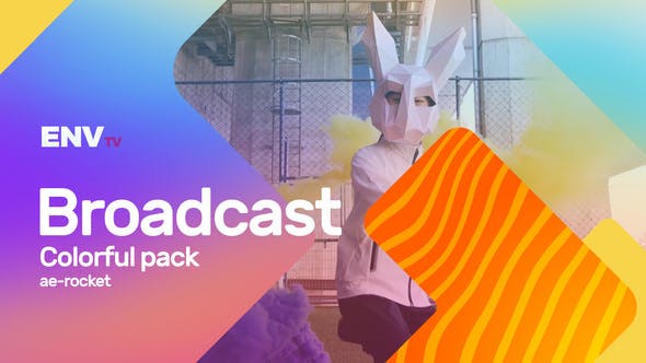 Broadcast ID Colorful Pack Mogrt - Videohive 25656542 Download