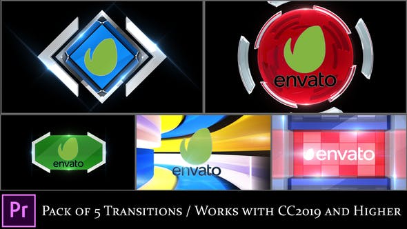 Broadcast Logo Transition Pack V3 Premiere Pro - Download 28672400 Videohive
