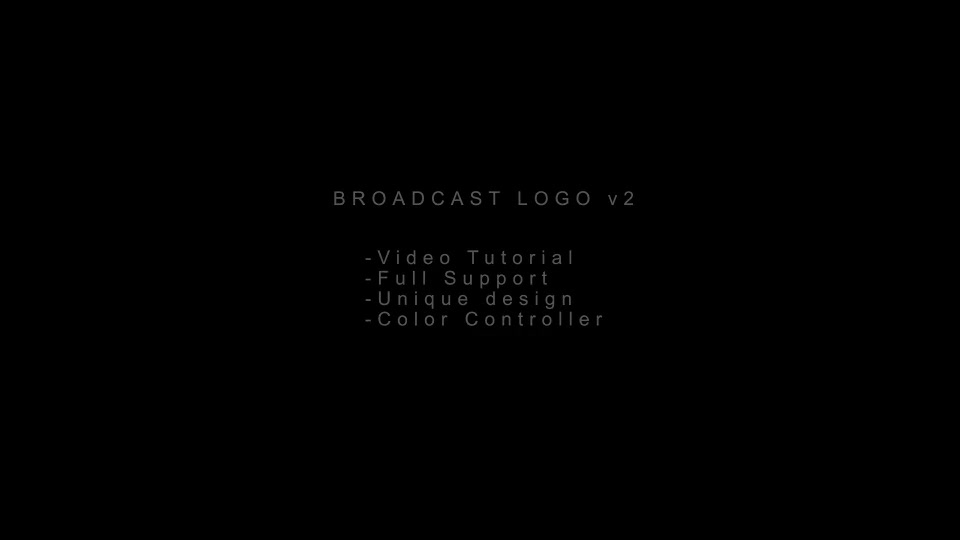 Broadcast Logo v2 Videohive 21048509 After Effects Image 3