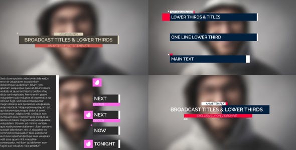 Broadcast Lower Thirds - Videohive 9074642 Download
