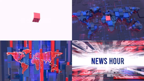 Broadcast News Hour Opener - Videohive Download 24320510