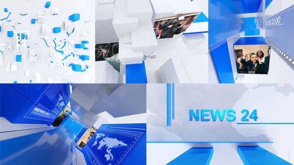 download after effects template broadcast news package news intro