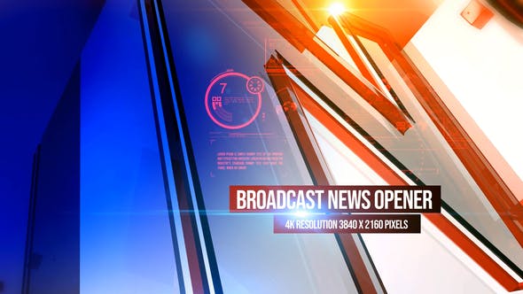 Broadcast News Opener 4K - Videohive Download 26117860