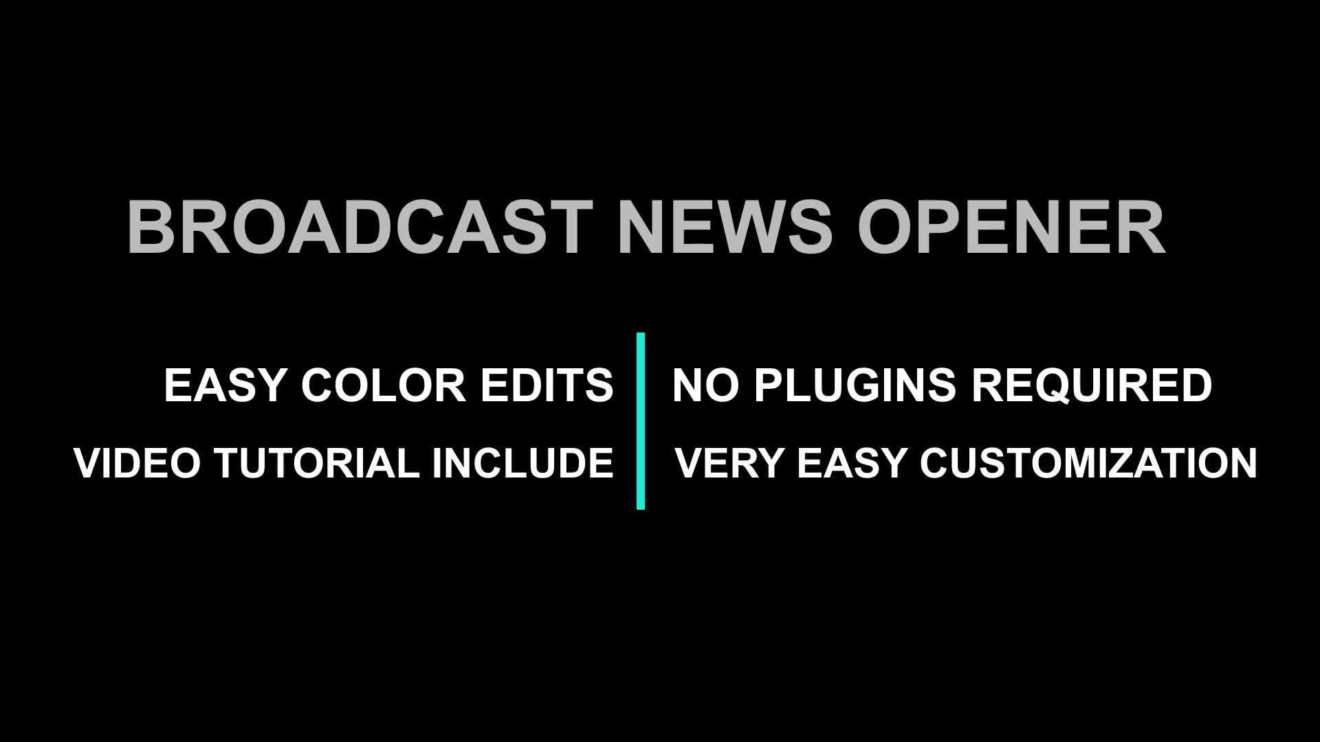 Broadcast News Opener Videohive 28316142 After Effects Image 1