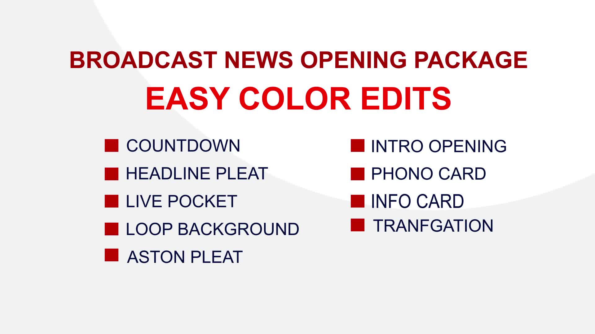 Broadcast News Opener Package Videohive 28316587 After Effects Image 1