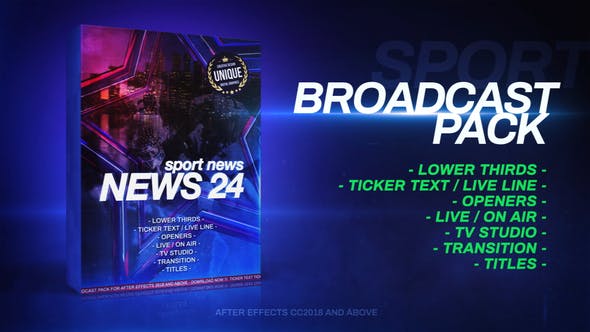 Broadcast Pack Sport News - Download Videohive 27956622
