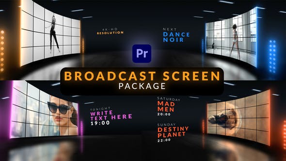 Broadcast Screen Package for Premiere Pro - 31219747 Videohive Download