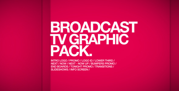 Broadcast TV Graphic Pack - Download Videohive 3928904
