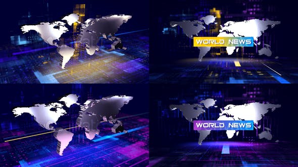 Broadcast World News Opener - Videohive 24070355 Download