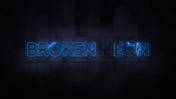Broken Neon Sign Titles - Videohive 26691898 Download