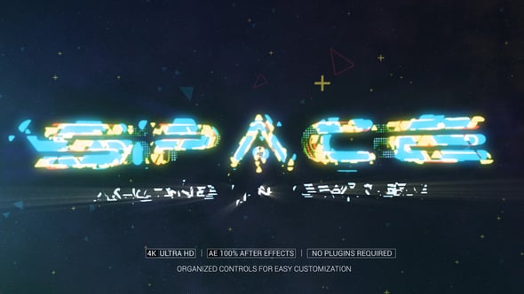 Broken Space Logo Reveal - Download Videohive 36520542