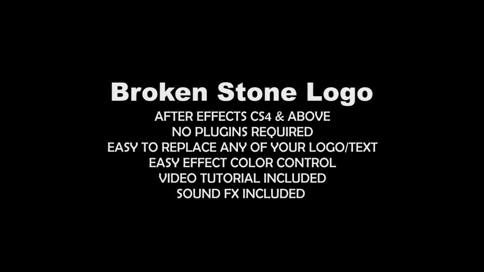 Broken Stone Logo Videohive 7361123 After Effects Image 6