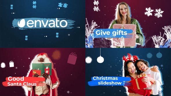 Brush Christmas Slideshow || FCPX - Videohive Download 35291027