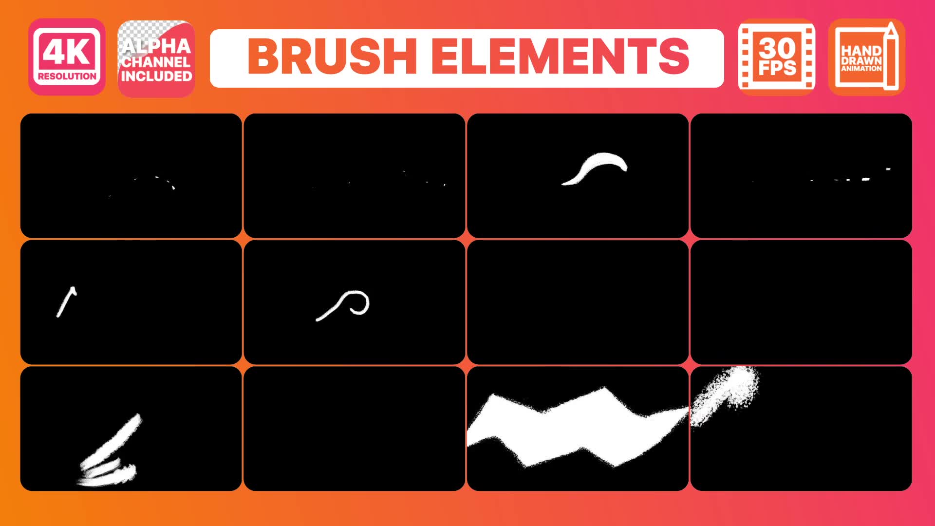 Brush Elements And Titles | Premiere Pro MOGRT Videohive 31123295 Premiere Pro Image 2