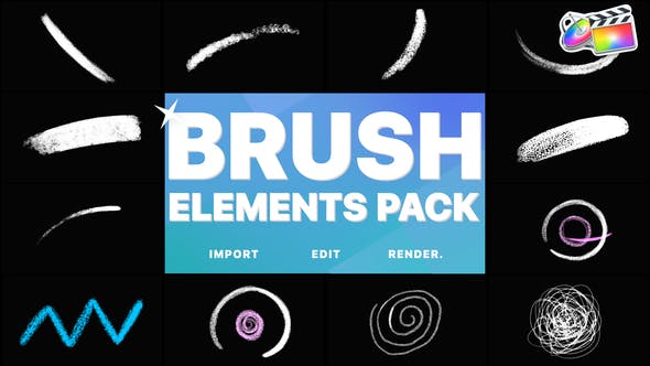 Brush Elements | FCPX - Videohive Download 38214312