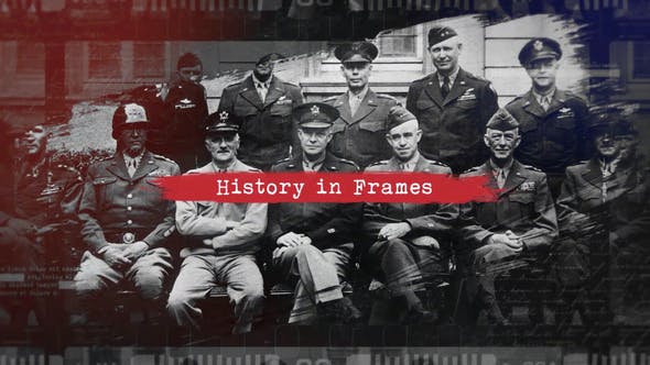 Brush History Slideshow / Retro Vintage Opener / Old Memories Photo Album / World War - 25721640 Videohive Download