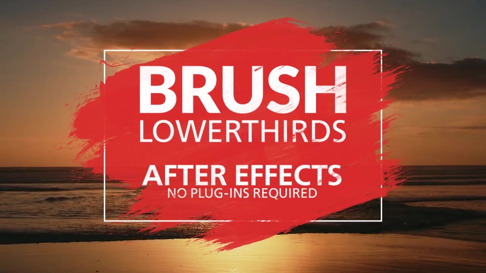 Brush Lower Thirds - Download Videohive 17843408