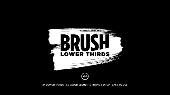 Brush Lower Thirds - Download Videohive 23120195