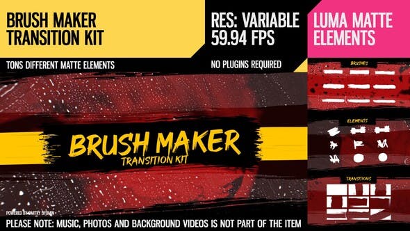Brush Maker (Transition Kit) - 26646724 Videohive Download