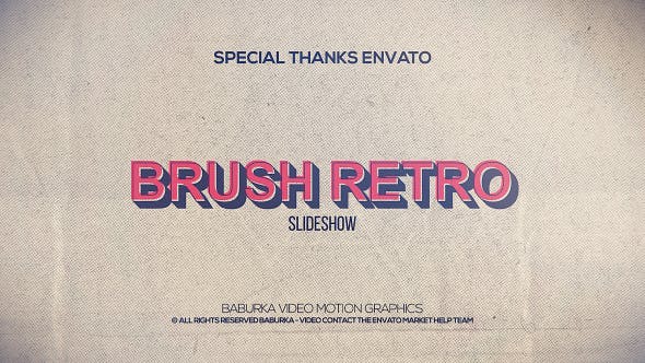 Brush Retro Slideshow - 20627077 Download Videohive