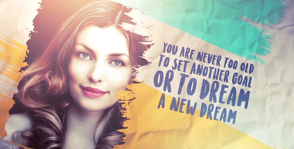 Brush Stroke slideshow Images and Quotes (2 Versions) - Download Videohive 20851895