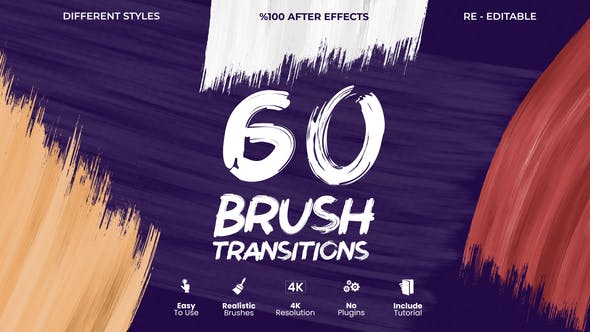 Brush Transitions - Download Videohive 40494893