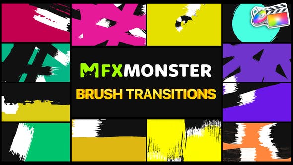 Brush Transitions | FCPX - Download Videohive 33668451