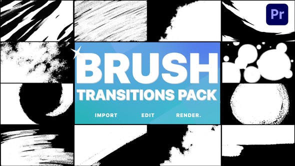 Brush Transitions | Premiere Pro - 37473118 Videohive Download